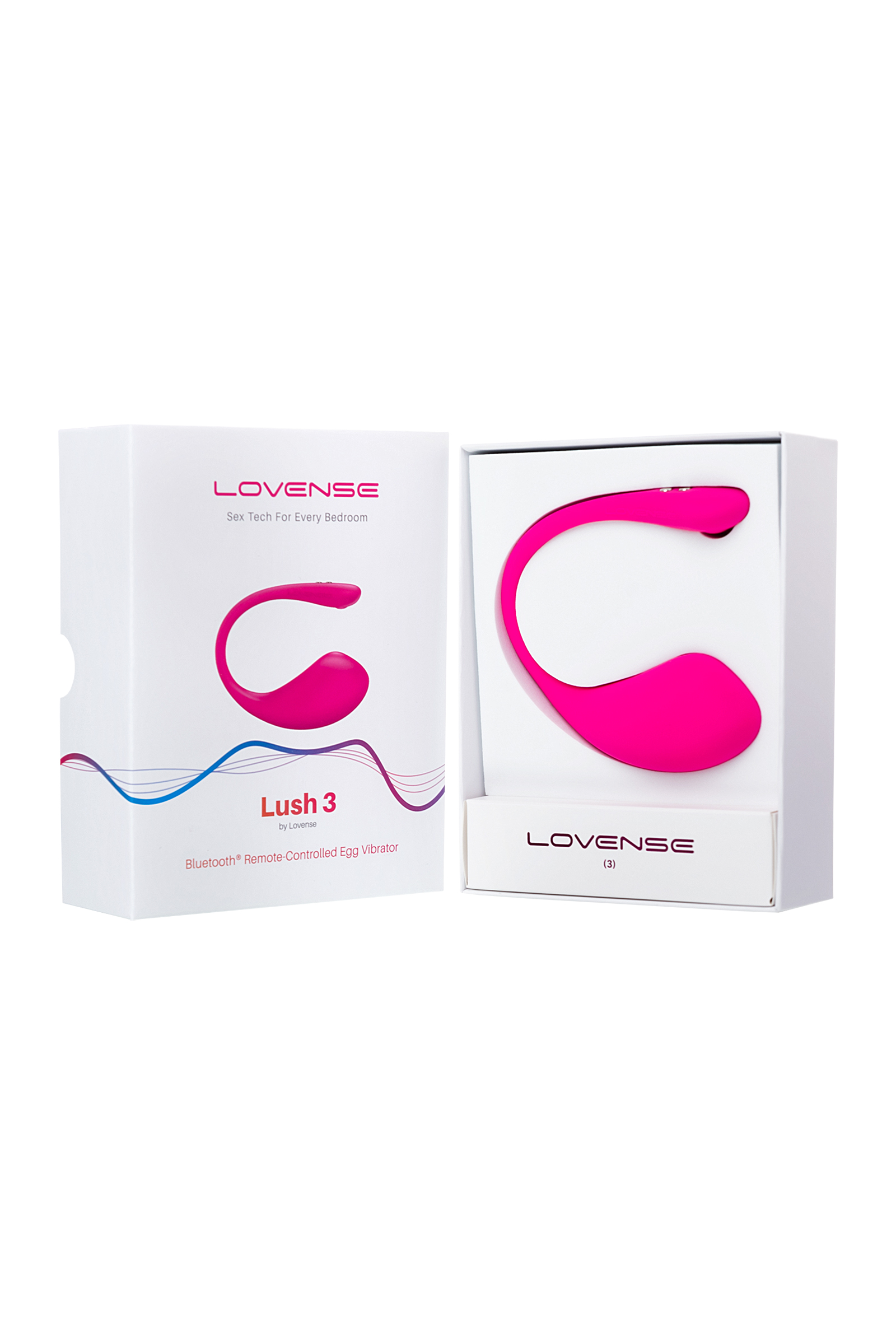 Виброяйцо LOVENSE Lush 3, силикон, розовый, 18 см. Фото N10