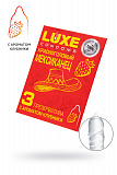 Презервативы Luxe, конверт «Красноголовый мексиканец», латекс, клубника, 18 см, 5,2 см, 3 шт. фото 1
