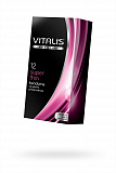Презервативы Vitalis, premium, ультратонкие, 18 см, 5,3 см, 12 шт. фото 1